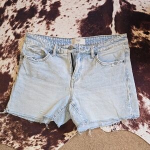 Bke Light Blue Jean Shorts